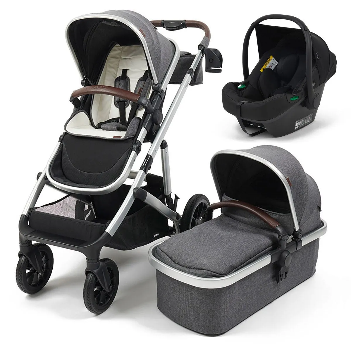 Zummi Halo - Single to Double Travel System   EnfaSafe Car Seat, Moon