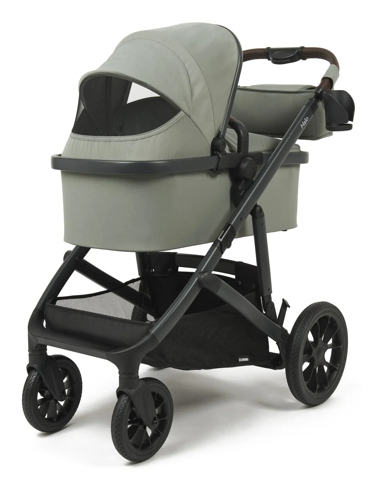 Zummi Halo - Single to Double Travel System   EnfaSafe Car Seat, Sage Green