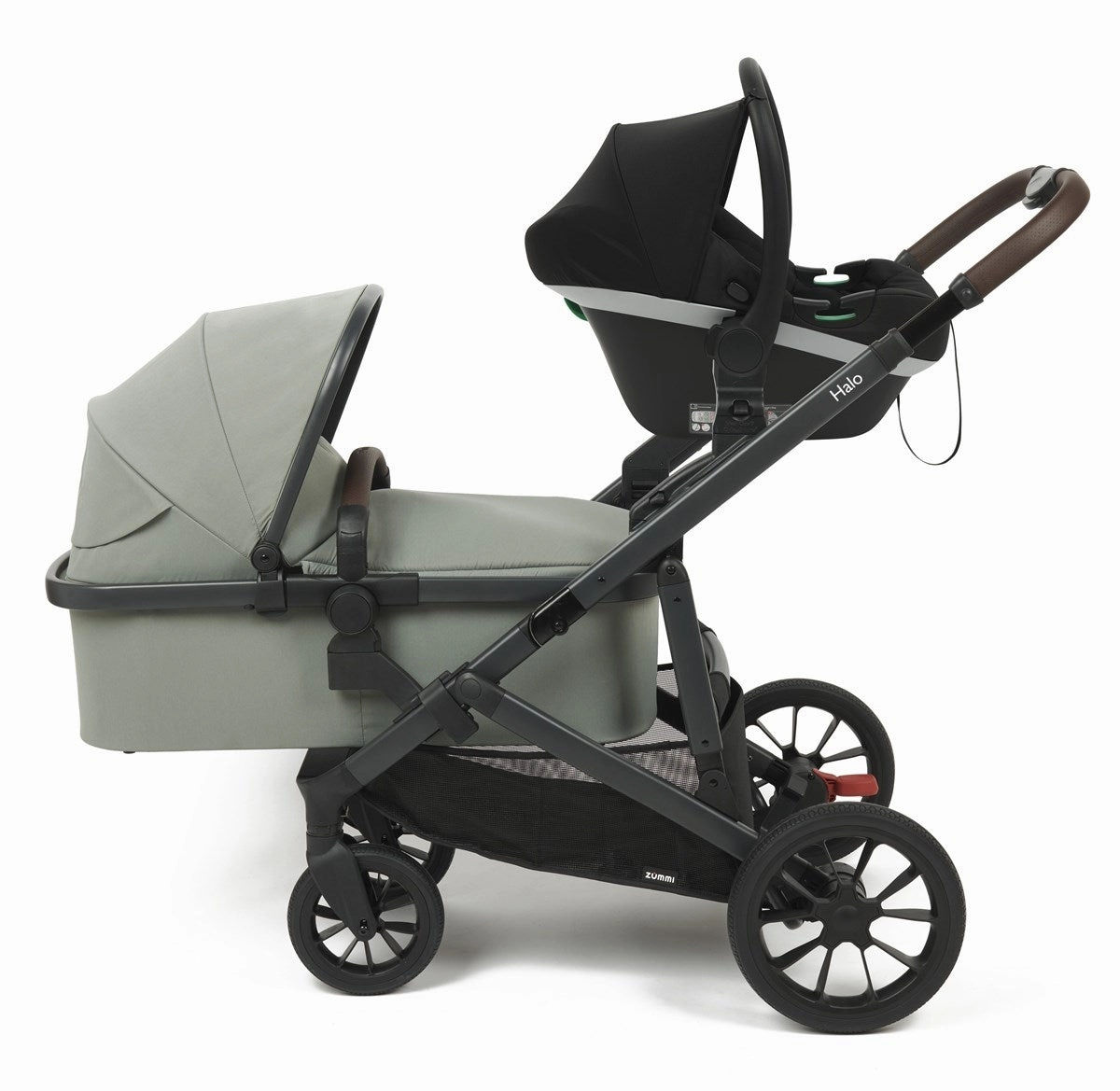Zummi Halo Travel & Nursery Bundle, Sage Green